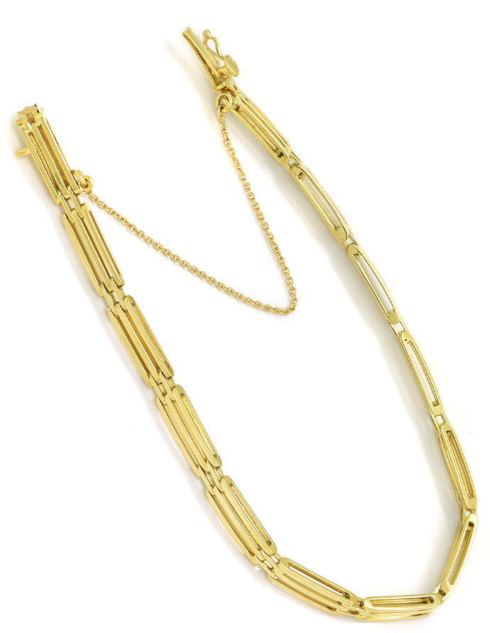 Foto 3 - Gelbgold-Armband mit Kastenverschluss in 585er Gelbgold, K3022