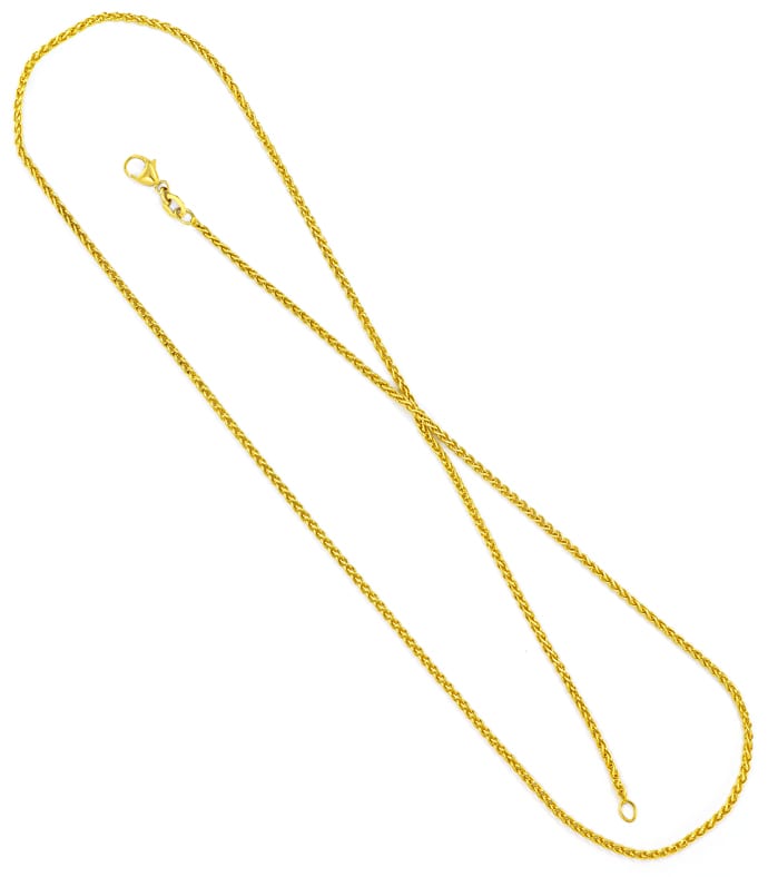 Foto 3 - Schicke Zopfkette Goldkette 54cm 18K Gelbgold, K3408