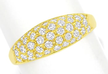 Foto 1 - Diamantring Bandring Pavee mit Diamanten 585er Gelbgold, Q1452